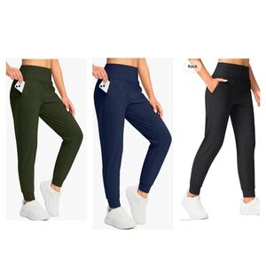 Soothfeel Fleece Lined Joggers High Waisted Water Resistant 3 Piece Bundle Sz L